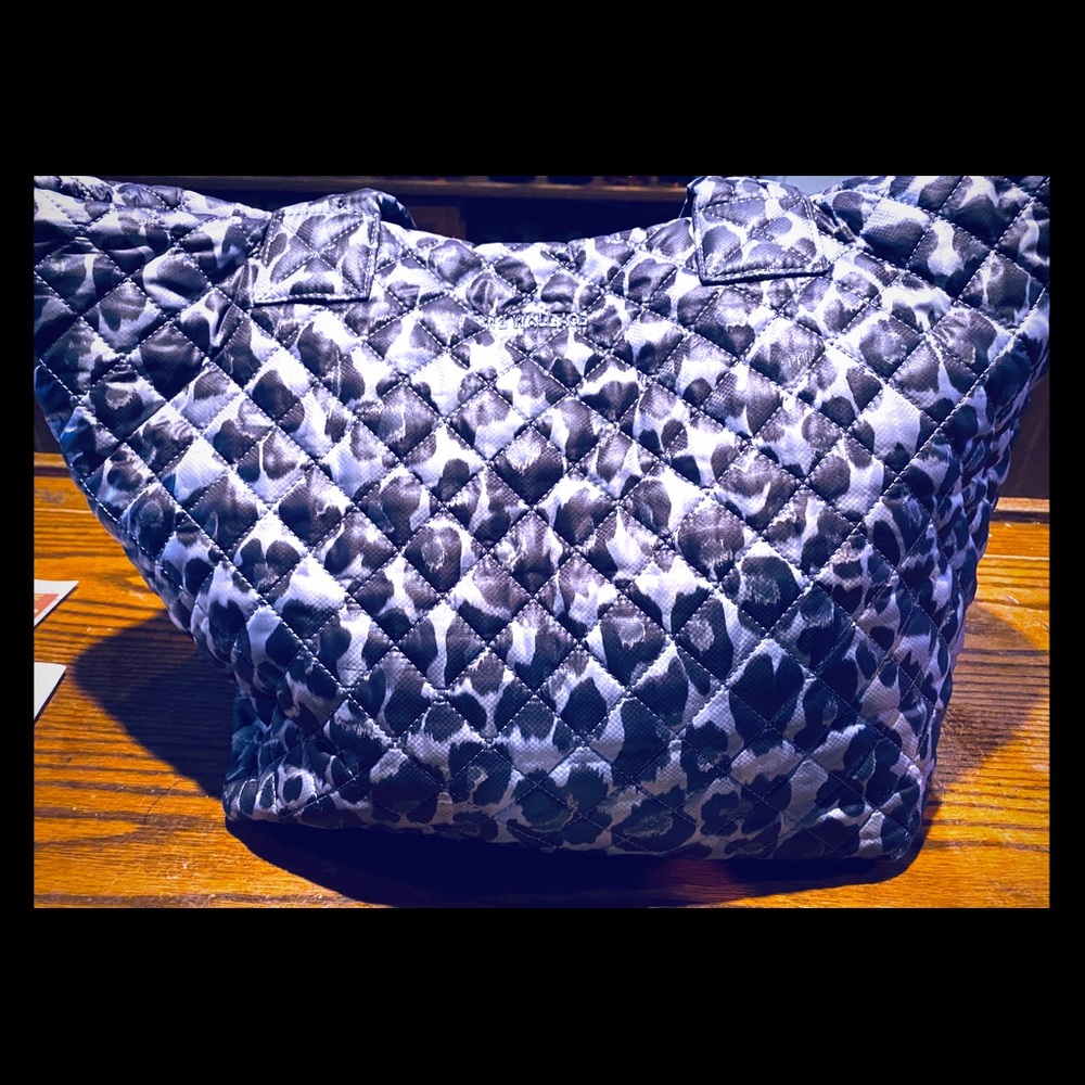 MZ Wallace Medium Metro Tote Magnet Leopard Print